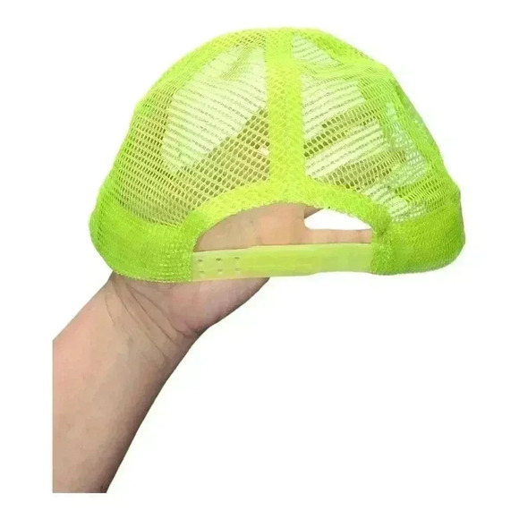 Cobra Snapchat Snapback Mesh Hat Cap Neon Green Yellow Black One Size - Picture 5 of 13